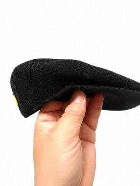 Kangol 504 Wool Flat Cap Men's Medium Black Ivy Newsboy Driving Golf Hat